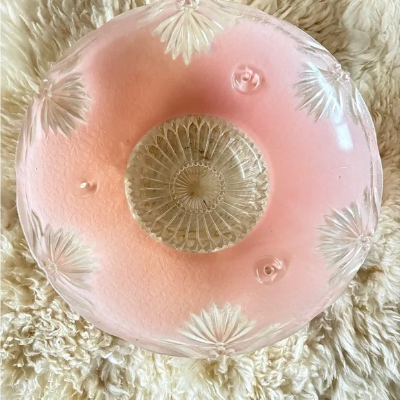 Charming Pink Bedroom Glass Ceiling Light Shade Art Deco Ceiling Light Shade - Picture 11 of 14